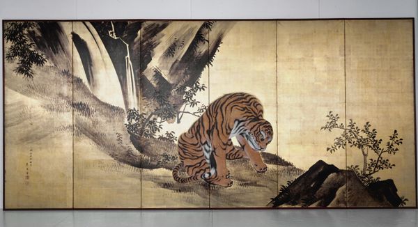 Carp in Waves (Zeshin) and Eagle on a Branch (Rosetsu reverse)