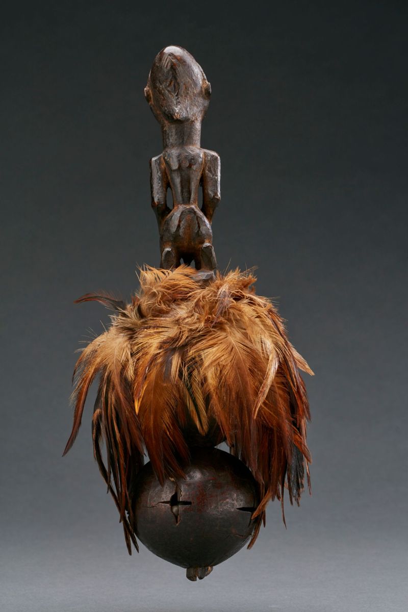 Ritual Rattle ritual rattle with human figure