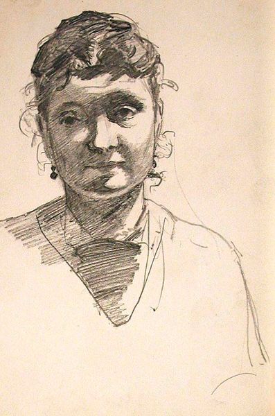 Woman's Head (recto), Figure Studies (verso)