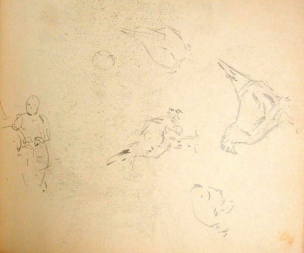 Landscape with Front Porch (recto), Chickens (verso)