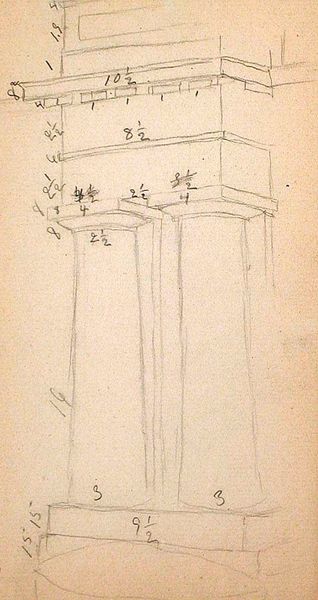 Architectural Study for Greek Temple