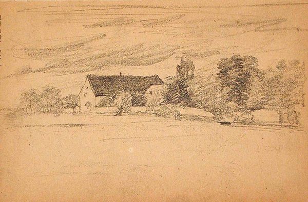 Landscape with Farm (recto), House by Canal (verso)