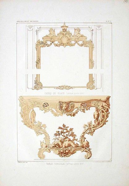Louis XIV style console table