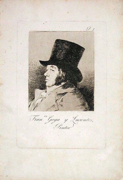 Francisco Goya y Lucientes, Pintor, Plate 1