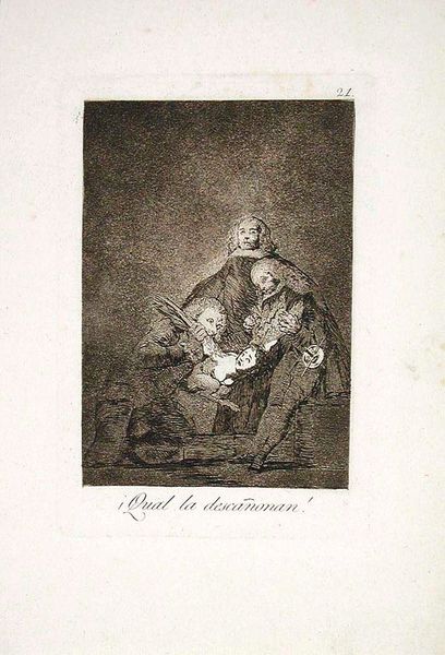 ¡Qual la descañonan! (Look How They Pluck her!), Plate 21