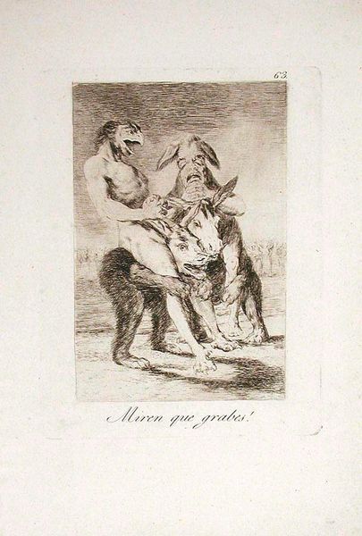 Miren que grabes! (Look How Serious They Are), Plate 63