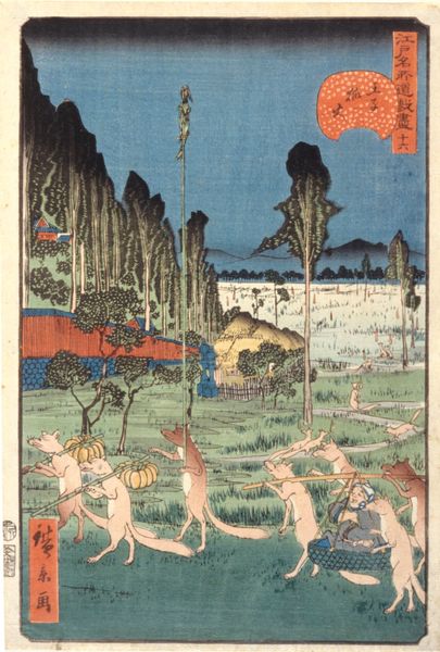 Fox-fire at Ōji (34) (Ōji Kitsunebi, 34)