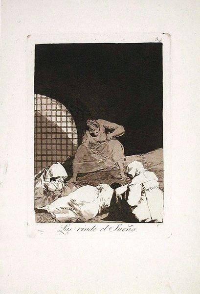 Las rinde el Sueño (Sleep Overcomes Them), Plate 34