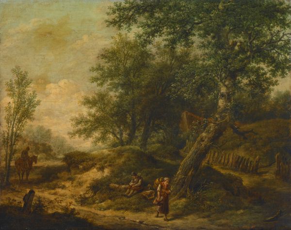 Landscape with Cottage and Travelers