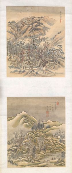 Building Poetry: Fujiwara no Kintō 藤原公任図 (one of a triptych)