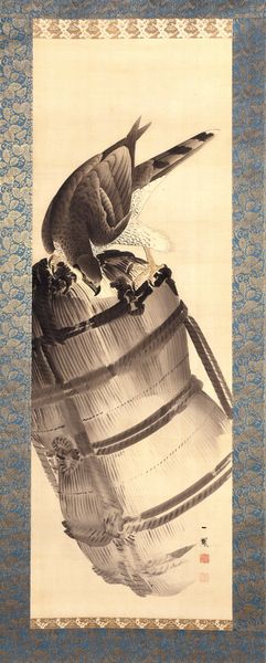 Building Poetry: Fujiwara no Kintō 藤原公任図 (one of a triptych)