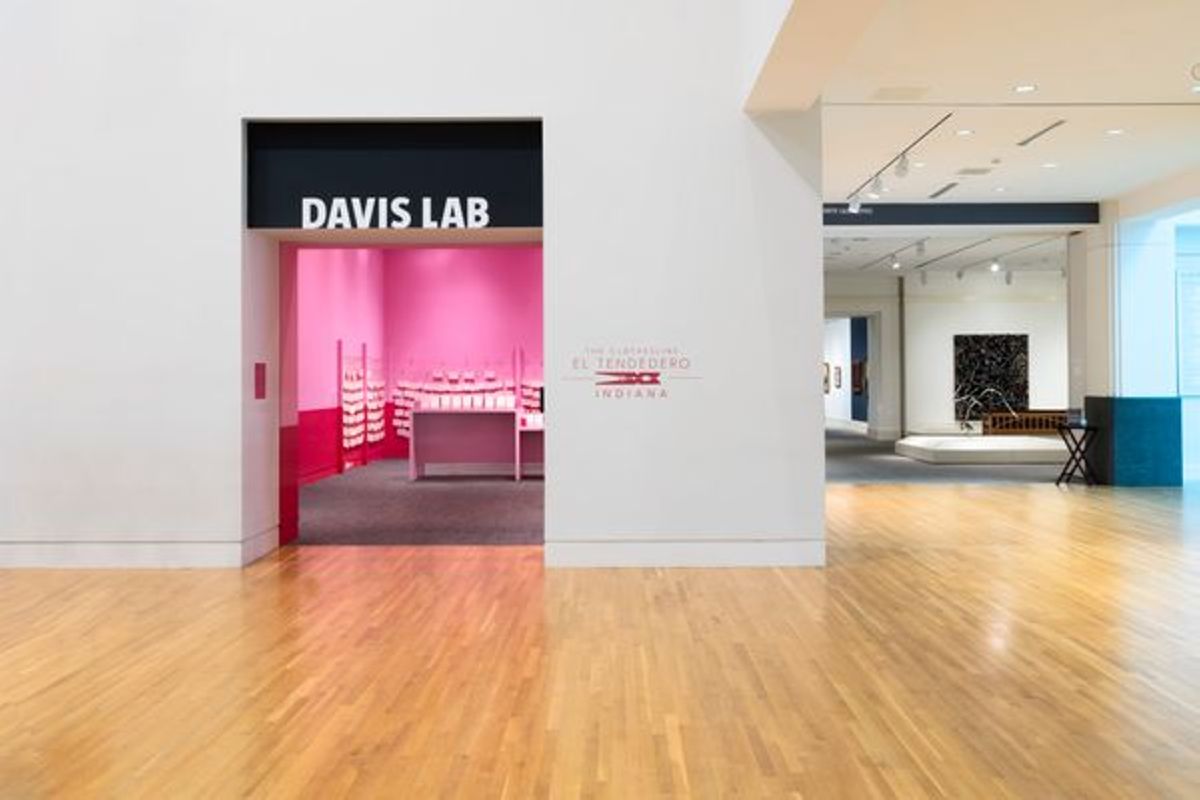 Installation view of El Tendedero/The Clothesline Indiana, November 18, 2022—September 10, 2013. Artwork © Mónica Mayer.