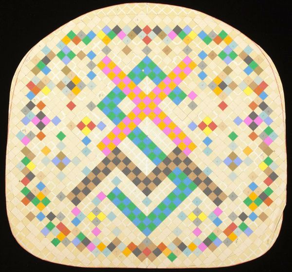 Needlepoint chair cushion pattern #1 Xenia S. Miller, by Alexander Girard
