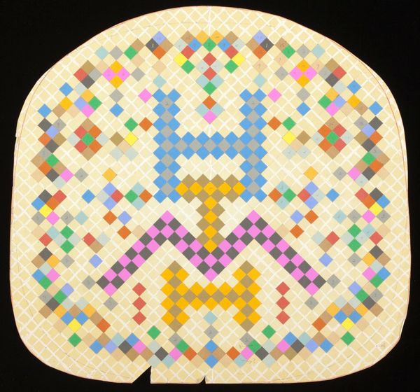 Needlepoint chair cushion pattern #4 HTh.M, by Alexander Girard