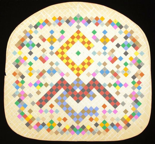 Needlepoint chair cushion pattern #6 CGM, by Alexander Girard