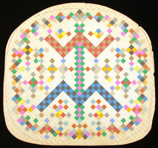 Needlepoint chair cushion pattern #7 WIM, by Alexander Girard